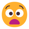 Emoji Szomorú arc 😧 image - Microsoft Classic 2D style
