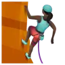 Woman Climbing: Dark Skin Tone Emoji 🧗🏿‍♀️ image - WhatsApp style