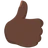 Thumbs Up: Dark Skin Tone