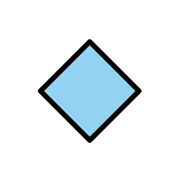 Pequeno diamante azul