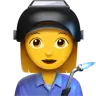 Woman Factory Worker Emoji 👩‍🏭 image - Apple style