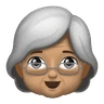 Old Woman: Medium Skin Tone Emoji 👵🏽 image - Huawei Harmony OS style