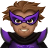 Man Supervillain: Medium Skin Tone Emoji 🦹🏽‍♂️ image - Apple style