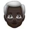Old Man: Dark Skin Tone Emoji 👴🏿 image - Huawei Harmony OS style