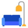 Divan et lampe Emoji 🛋 image - Microsoft Classic 2D style
