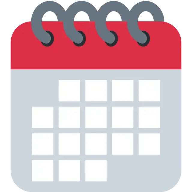Calendario espiral almohadilla