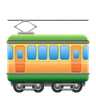 Wagon de chemin de fer Emoji 🚃 image - Huawei Harmony OS style
