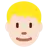 Man: Light Skin Tone, Blond Hair