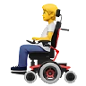 Person In Motorized Wheelchair Emoji 🧑‍🦼 image - Apple style