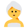 Woman In Steamy Room Emoji 🧖‍♀️ image - Tossface style