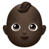 Baby: Dark Skin Tone Emoji 👶🏿 image - Huawei Harmony OS style