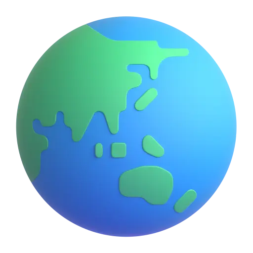 Globe Showing Asia-Australia