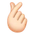 Hand With Index Finger And Thumb Crossed: Light Skin Tone