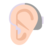 Ear With Hearing Aid: Light Skin Tone