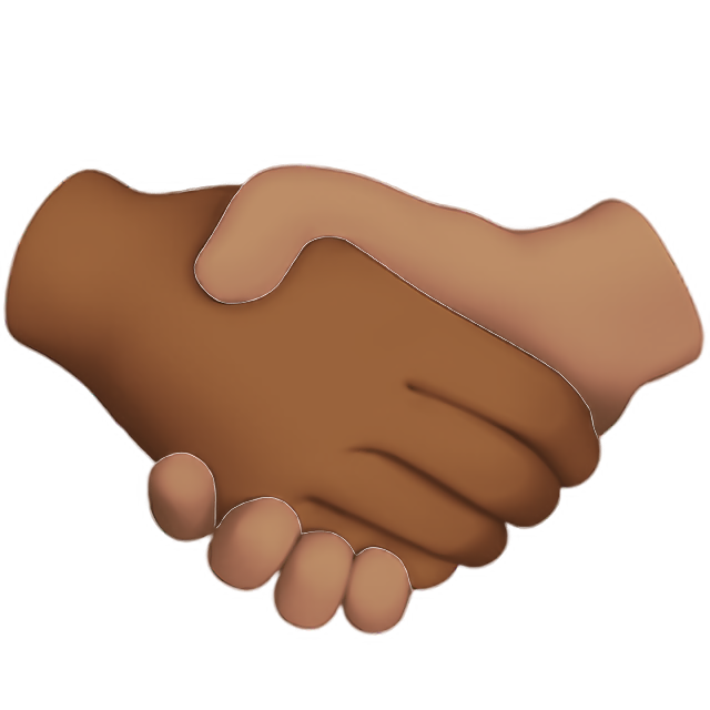 Handshake: Medium-Dark Skin Tone, Medium Skin Tone