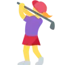Woman Golfing Emoji 🏌️‍♀️ image - Twitter / X (Twemoji) style