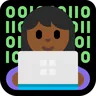 Woman Technologist: Medium-Dark Skin Tone Emoji 👩🏾‍💻 image - Microsoft Windows 10 Segoe UI Emoji style