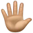 Hand With Fingers Splayed: Medium Skin Tone