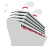 Эмодзи Пассажирское судно 🛳 image - EmojiTwo style