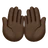Palms Up Together: Dark Skin Tone