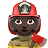 Woman Firefighter: Dark Skin Tone