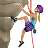 Woman Climbing: Medium-Light Skin Tone