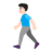 Man Walking: Light Skin Tone