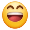 미소 짓는 얼굴로 웃기는 얼굴 Emoji 😁 image - Huawei Harmony OS style