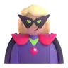 Woman Supervillain: Medium-Light Skin Tone Emoji 🦹🏼‍♀️ image - Microsoft 3D Fluent style
