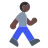 Person Walking: Dark Skin Tone