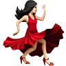 Woman Dancing: Light Skin Tone Emoji 💃🏻 image - Apple style