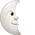 Last Quarter Moon Face