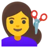 Woman Getting Haircut Emoji 💇‍♀️ image - Google Noto Color style