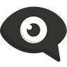Eye In Speech Bubble Emoji 👁️‍🗨️ image - Skype style