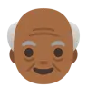 Old Man: Medium-Dark Skin Tone Emoji 👴🏾 image - Google Noto Color style