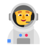 Man Astronaut Emoji 👨‍🚀 image - Microsoft Classic 2D style