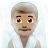 Man In Steamy Room: Medium Skin Tone