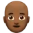 Man: Medium-Dark Skin Tone, Bald