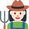 Woman Farmer: Light Skin Tone Emoji 👩🏻‍🌾 image - Twitter / X (Twemoji) style