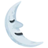 Эмодзи Последняя четверть луны с лицом 🌜 image - Facebook Messenger (2016) style