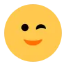 Visage faisant un clin d’œil Emoji 😉 image - Tossface style