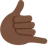 Call Me Hand: Dark Skin Tone
