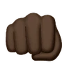 Oncoming Fist: Dark Skin Tone Emoji 👊🏿 image - Huawei Harmony OS style
