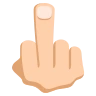 Middle Finger: Medium-Light Skin Tone Emoji 🖕🏼 image - EmojiTwo style