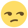 Visage contrarié Emoji 😒 image - EmojiTwo style