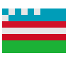 Flag: Uzbekistan Emoji 🇺🇿 image - SerenityOS style