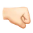 Right-Facing Fist: Light Skin Tone