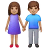 Woman And Man Holding Hands: Medium Skin Tone Emoji 👫🏽 image - Samsung style