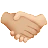 Handshake: Medium-Light Skin Tone, Light Skin Tone