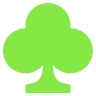 Trèfle blanc ♧ image - EmojiTwo style